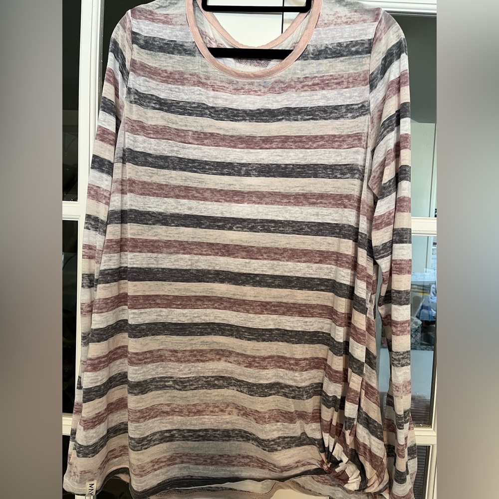 Striped Long Sleeve Women's Top